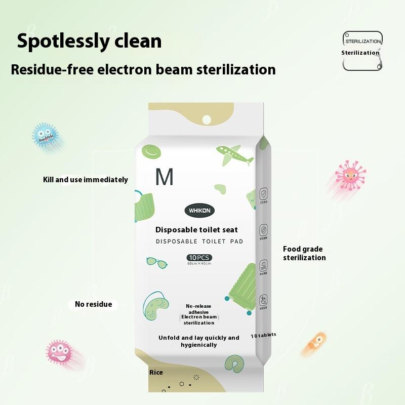 10Pcs Bathroom Decoration Summer Disposable Toilet Seat Covers With Waterproofing Portable Travel Packaging
