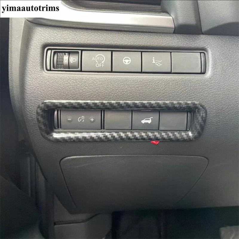 For Nissan X-Trail X Trail / Rogue T33  - 2026 AC Air Vent Steering Wheel Gear Water Cup Cover Trim Carbon Fiber Accessories