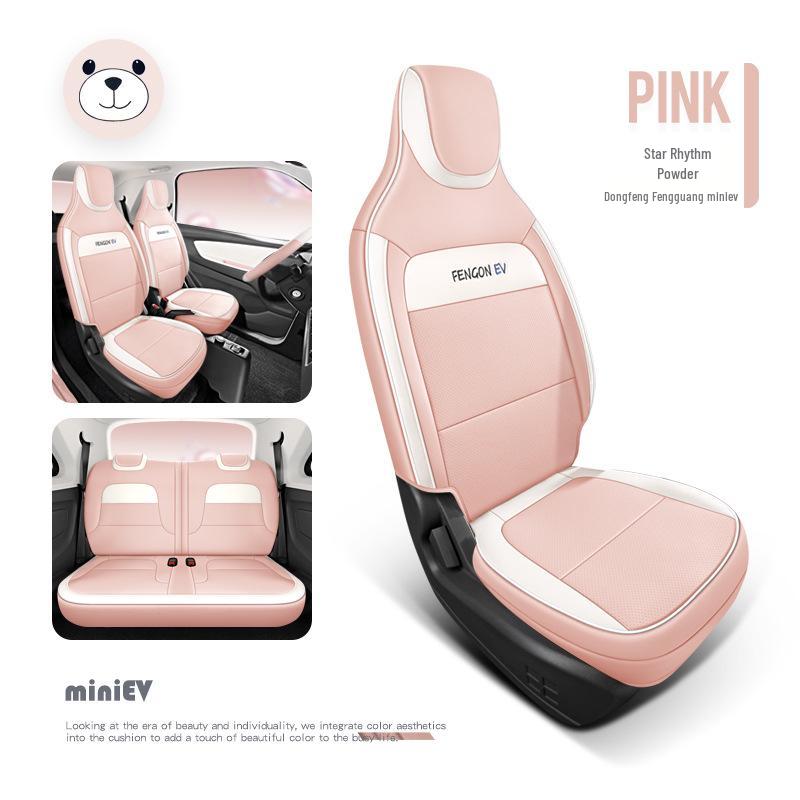 Wuling Hongguang MiniEV Seat Cover: Full Wrap Macaron Leather Cushion