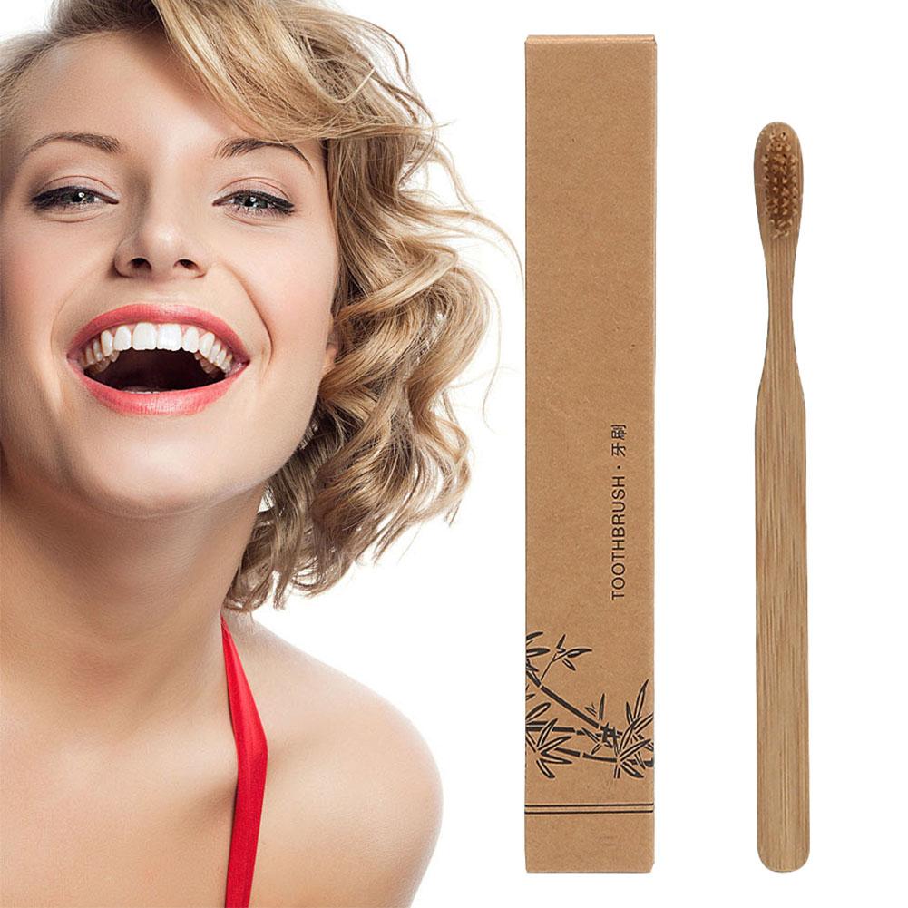 NEW 1/30/50PCS Disposable Bamboo Toothbrush for Home Travel Bamboo Charcoal Soft-Bristle Toothbrush Dental Oral Care For Family