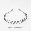 Metal Invisible Hair Band Headband Non Slip Sports Hairband for Slicked Back Hairstyles