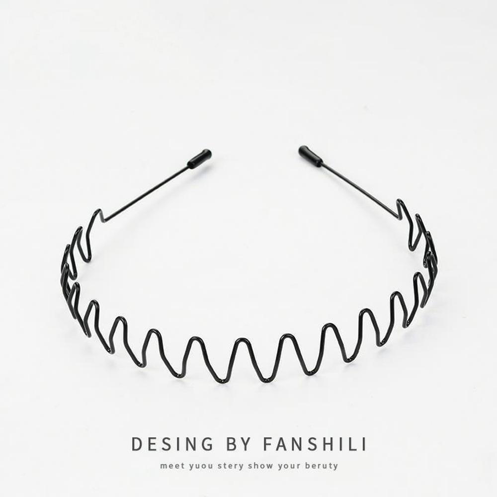 Metal Invisible Hair Band Headband Non Slip Sports Hairband for Slicked Back Hairstyles