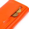 Large Women's Wallet Made of Genuine Grained Leather CANPELLINI 21710 Orange