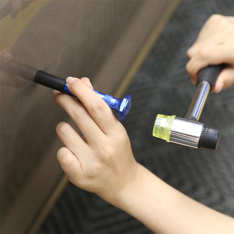 Super PDR Tools Car Paintless Care Tool New Color Blue Set Metal Tap Down Pen Hand Hammer Auto Dent Repair Tool Kit
