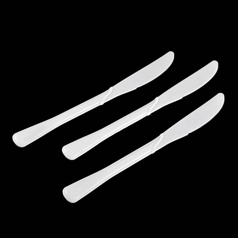 WS Disposable Serrated Plastic Knives, 1000-Count