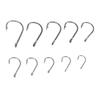 500PCS 10 Sizes Carp Fishing Hooks High Carbon Steel Fly Fishing Hooks  Trout Fishing