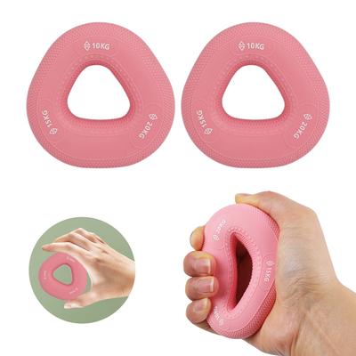 Griffkrafttrainer 3 Widerstandsstufen Handgriff-Stärkering Rutschfester Muskelaufbau Silikonring für Fitness-Training