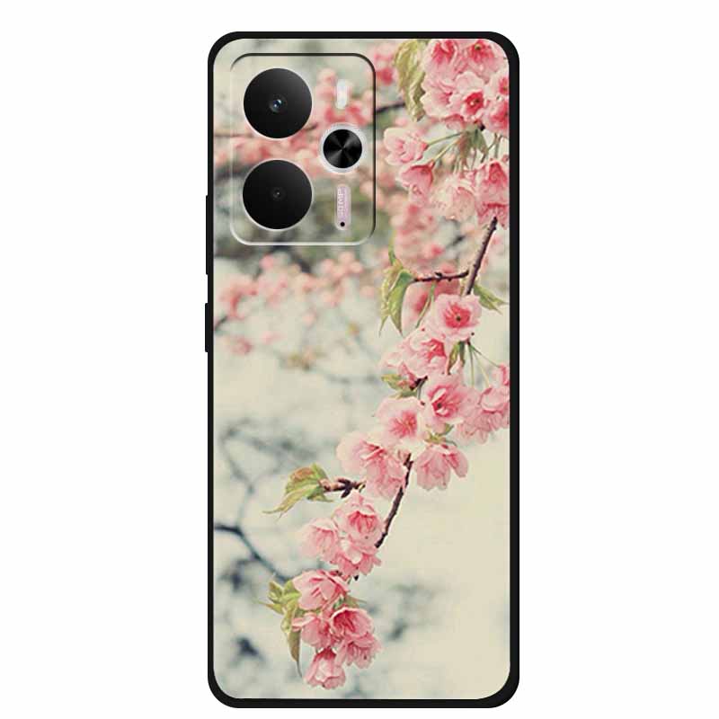 For Realme 14 5G Case Realme14 Coque 6.67" Black Silicone Soft TPU Phone Case For Realme 14 2025 Back Cover Case Shell Funda Cat