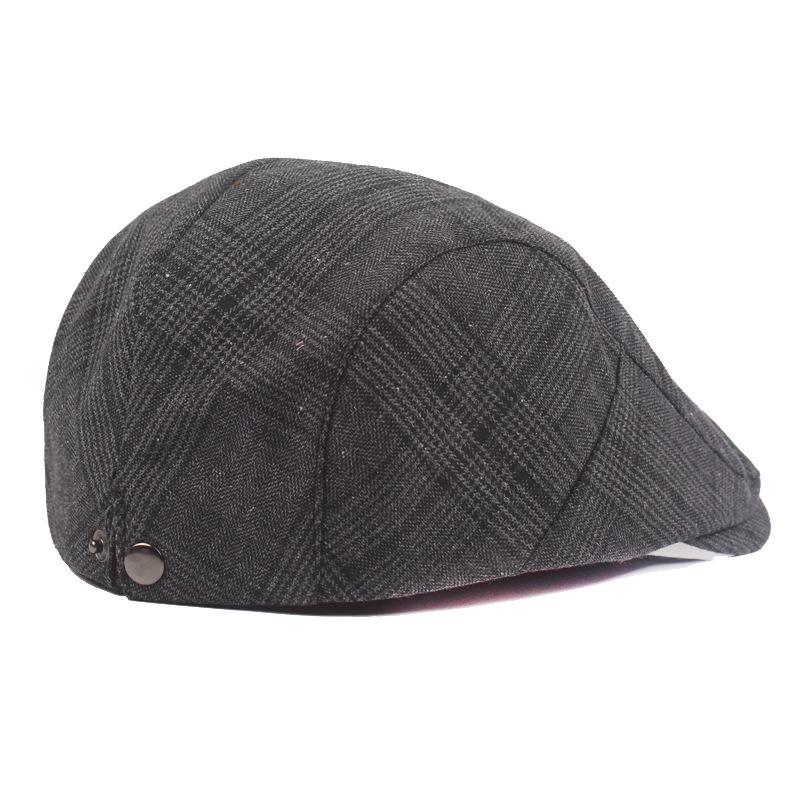 Plaid Beret Male Duck Tongue Cap Sub Literary Youth Hot Sale Beret Ladies Casual Sun Hat