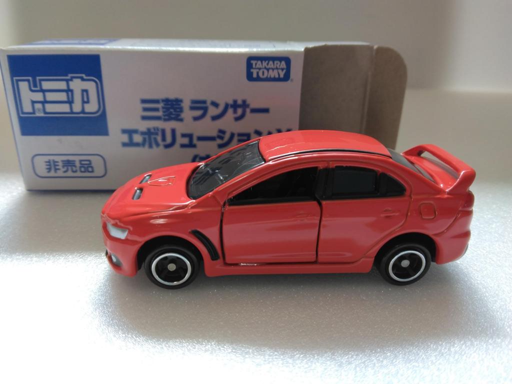 Tomica Not for Sale Mitsubishi Lancer Evolution X Scale Diecast Model Car 1/64 (Red)