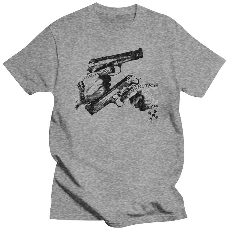 On Sale New Fashion Summer Print Veritas Aequitas TShirt Boondock Tattoo Saints Art Show Convention Mafia Mob T Shirt Whol S