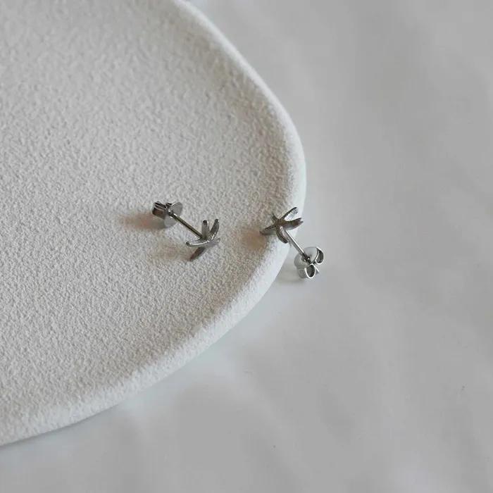 _JJ57 Surgical Steel Mini Point Earrings