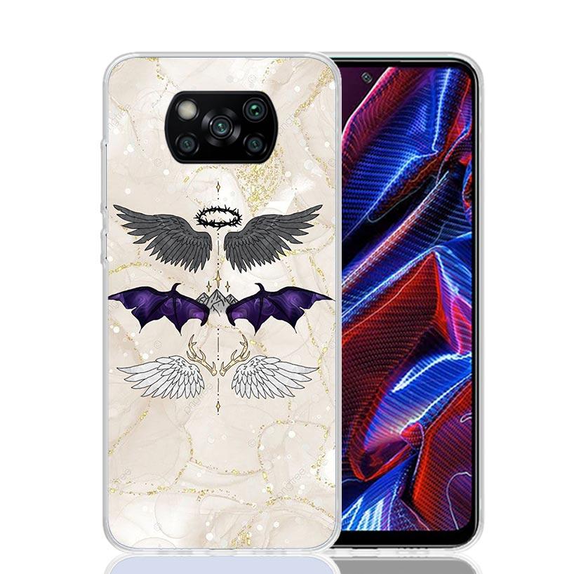 F-Fourth W-Wing Dragon Phone Case For Xiaomi Poco X7 X6 X5 Pro F7 Ultra Redmi 15C 15 13 13C 12 12C 10 10A 10C 9 9A 9C 9T Cover P
