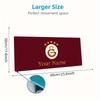 Galatasaray S1 Custom Name Large Size Mouse Pad Large Gaming Table Cushion Non-slip Laptop Tablet Big Mousepad XXL Mat Mini PC Playmat With Lock Edge