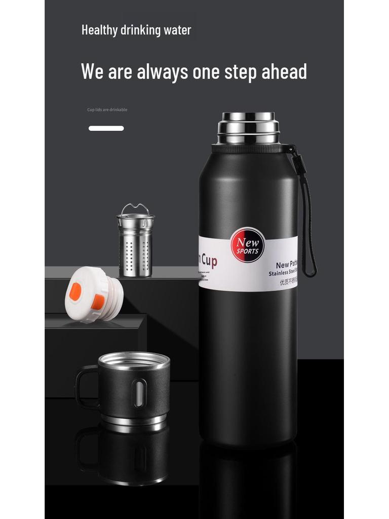 Premium 316 Stainless Steel Insulated Travel Tea Cup with Large Capacity and Water Separation