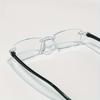 3-piece set of men's and women's presbyopia glasses - stylish frameless rectangular frame prescription+1.0 to+4.0