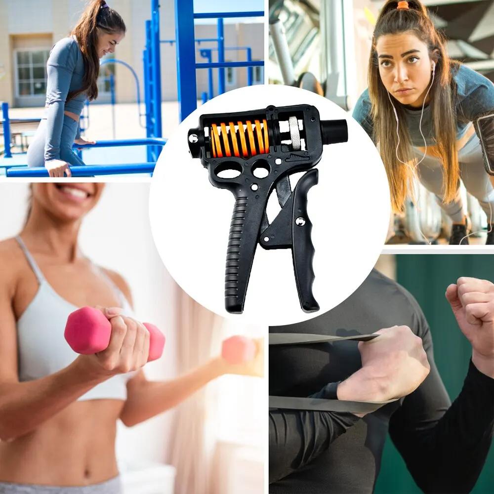 5-165kg Adjustable Size Heavy Hand Grip Strengthener Finger Expander Arm Wrist Forearm Trainers Fitness Steel Spring Exercise