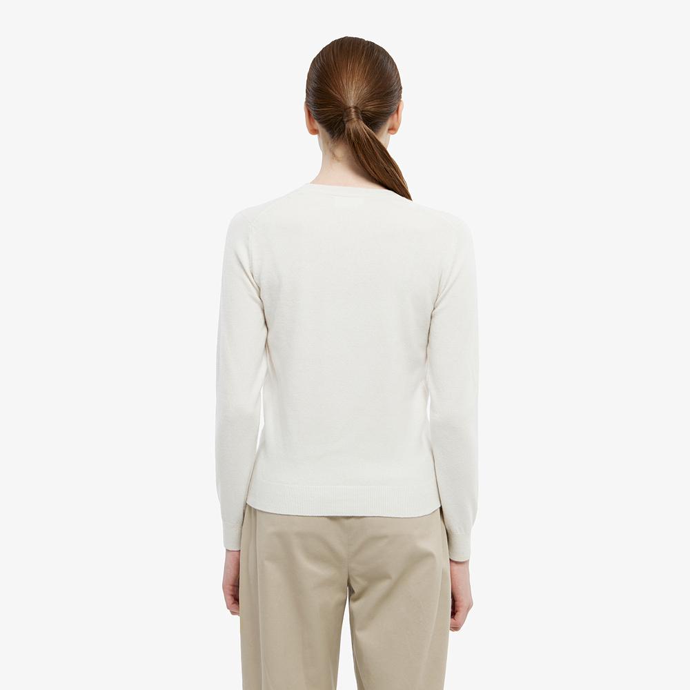 LACOSTE Women'S Basic Crew Neck Sweater Af294E-55N Xfj