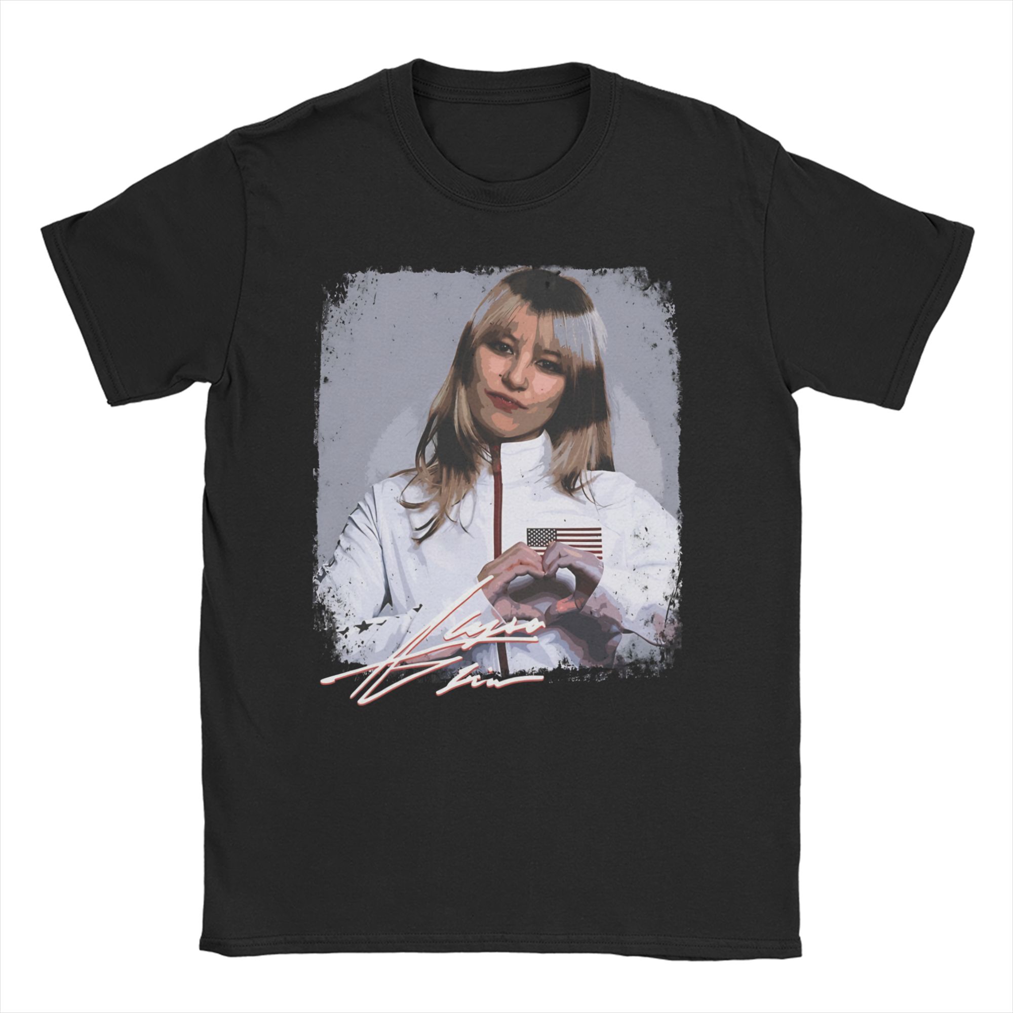Alysa Liu T Shirt Unisex Women 100% Cotton Humorous T-Shirts Round Neck  Tee Shirt Short Sleeve Clothing Gift Idea S
