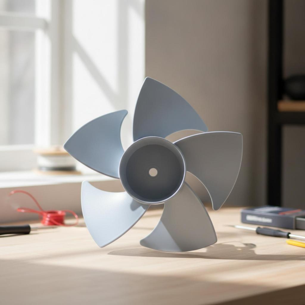 Replacement Fan Blade with Nut Easy to Install Assembly for DIYers