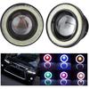 30W RGB Car Angel Eye Fog Light, Angel Eyes, Round COB LED Lamp, Angel Eye Fog Lamp, Lighting Accessories COB Fog Lamp Car Fog Light, COB Halo