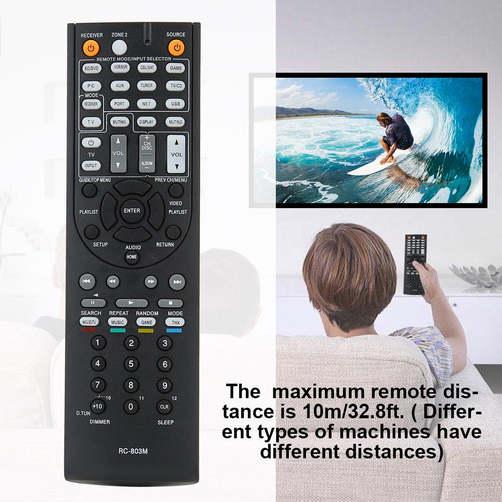 RC 803M Remote Control Replacement Fits for ONKYO AV Receiver TX NR609 TX NR609B HT s7409 HT s8409