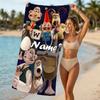 Customizable Personalized Beach Towels Wallace and Gromit Themed designs.Suitable for the Beach, Yoga, Sports;ideal As Beach Accessories