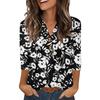 Camisas de Manga 3/4 Heley para Mujer Moda Verano Blusas Ropa para Vacaciones en la Playa