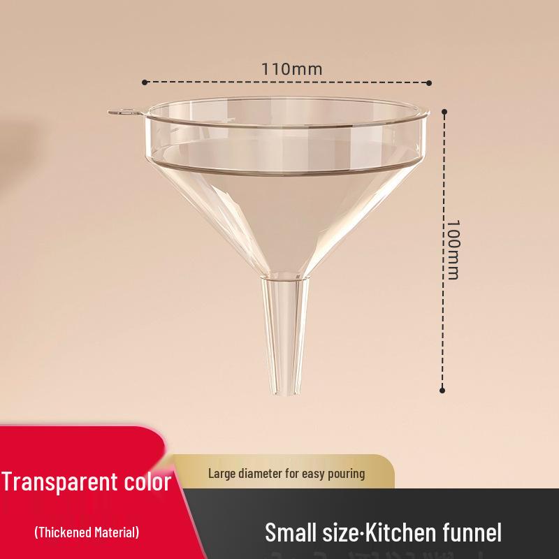 Long Neck Kitchen Funnel for Oil & Food Dispensing, Large & Small Caliber
