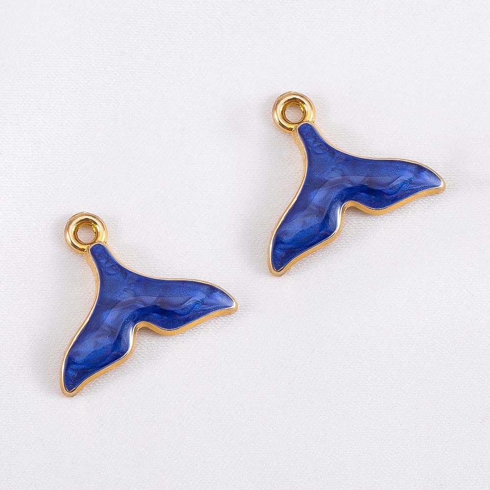 10pcs Trend White Enamel Ocean Coral Conch Fish Bones Fishtail Heart Charms Alloy Pendants DIY Necklace Keychain Jewelry Making