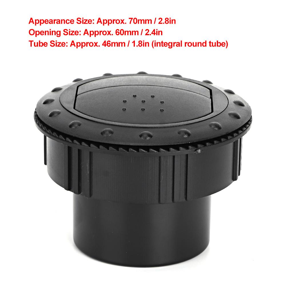 2.4inch Round   Conditioning Spare Parts Vent Outlet for RV Bus Boat Yacht