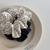 Chic French Polka Dot Scrunchie - Stylish Hair Tie Accessory
