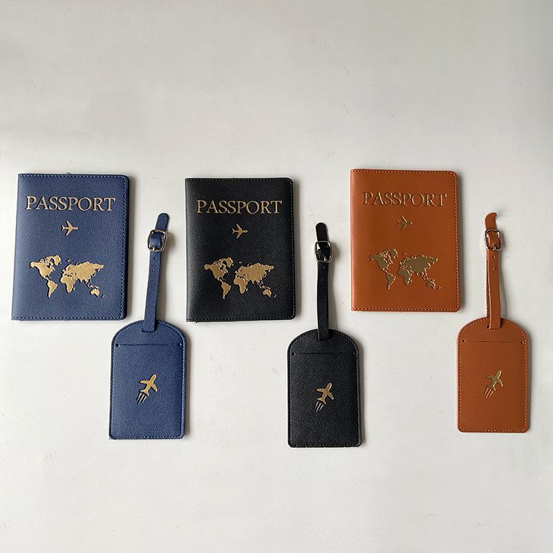 Set di Etichette Multicolore per Passaporto e Bagaglio Transfrontaliero - Organizer Multifunzionale in Pelle PU (Logo Personalizzabile)