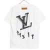 LOUIS VUITTON 2021 HKY86W Floating Print T-shirt tops M whiteUsed