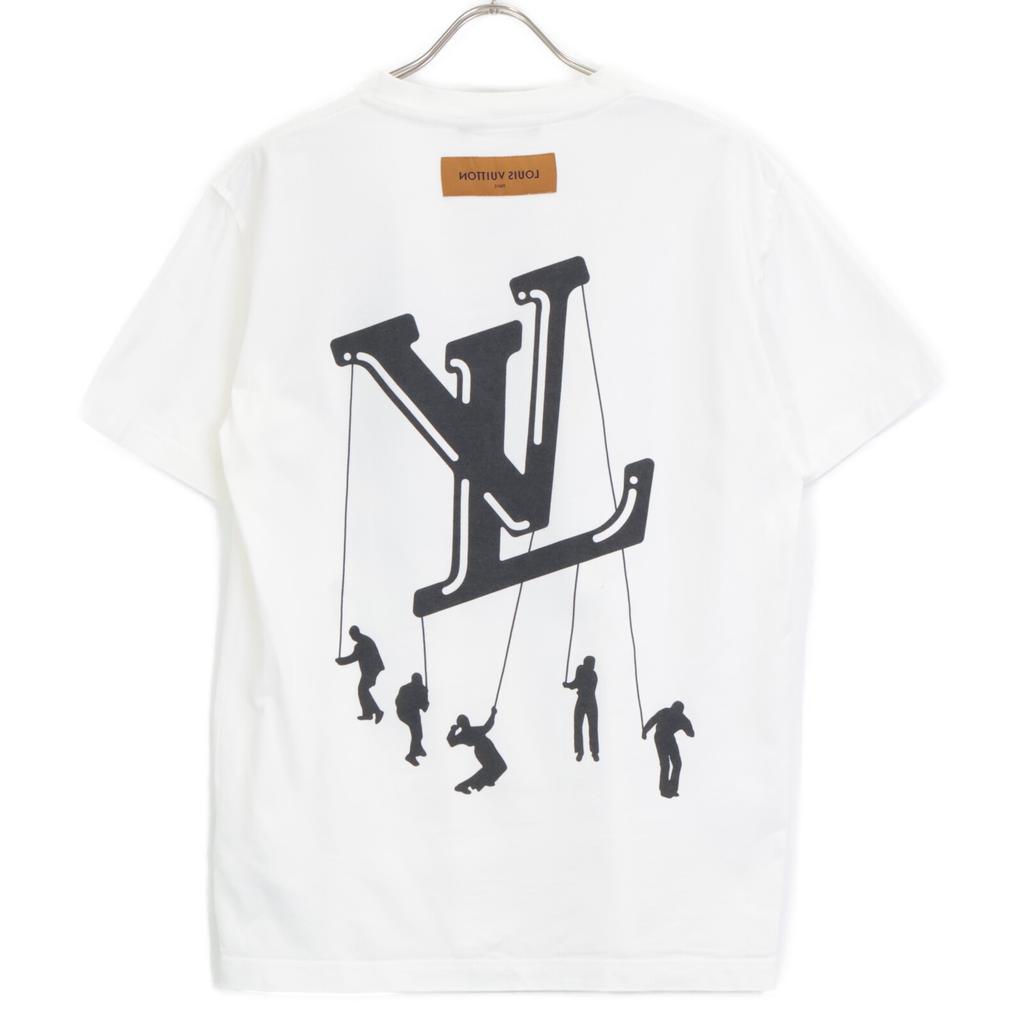 LOUIS VUITTON 2021 HKY86W Floating Print T-shirt tops M whiteUsed