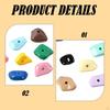 10 Pieces Pet Terrarium Grip Stones Reptile Habitat Decor Colorful Acrylic Climbing
