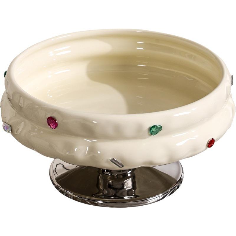 

Главная Гостиная Фруктовая тарелка Креативная керамическая фруктовая тарелка на высоких ножках Свадебная вечеринка Закуски Десертная тарелка Высококачественная посуда