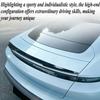 For Porsche Taycan 2019+ Blade Style Rear Spoiler Ducktail Wing Aero Upgrade Direct Fit Gloss Black ABS Material Styling Package