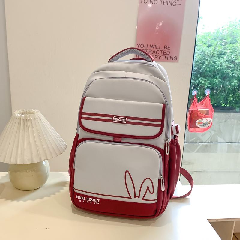 Женский рюкзак большой вместимости нейлоновый водоотталкивающий студенческий цветной — фото 8