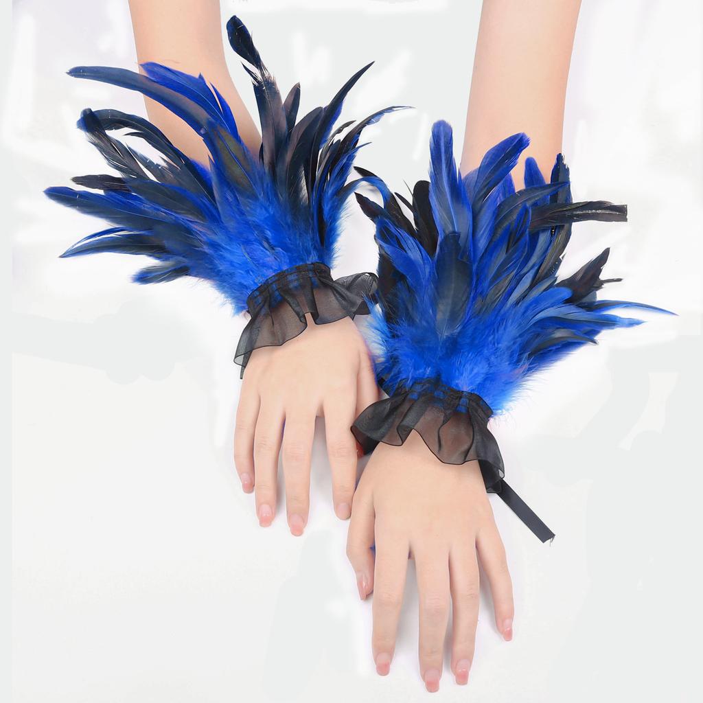 Kleiderdekoration, Handaccessoires, Chiffongarn, Federarmbänder und Ärmel, Party- und Tanzverkleidung, Vielseitige Handschuhaccessoires