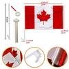 2 Pcs Car Flag, 12" X 18" Double-sided Patriotic Car Window Clip Flags for Outdoor Automobile Truck Vehicle Frame Window, Perfect for Festival