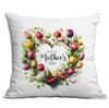 New Mother's Day Creative Wreath Letter Pillow Case Home Sofa Cushion Pillow Case
