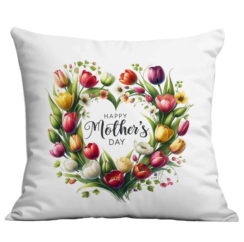 New Mother's Day Creative Wreath Letter Pillow Case Home Sofa Cushion Pillow Case