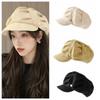 Y2K Pleated Beret Hat Octagonal Cap Pleated Octagonal Cap Retro Cloud Painter Hat  Lady