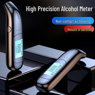 Hochpräziser digitaler Alkoholtester: Tragbarer USB-wiederaufladbarer Alkoholtester zur Selbstprüfung