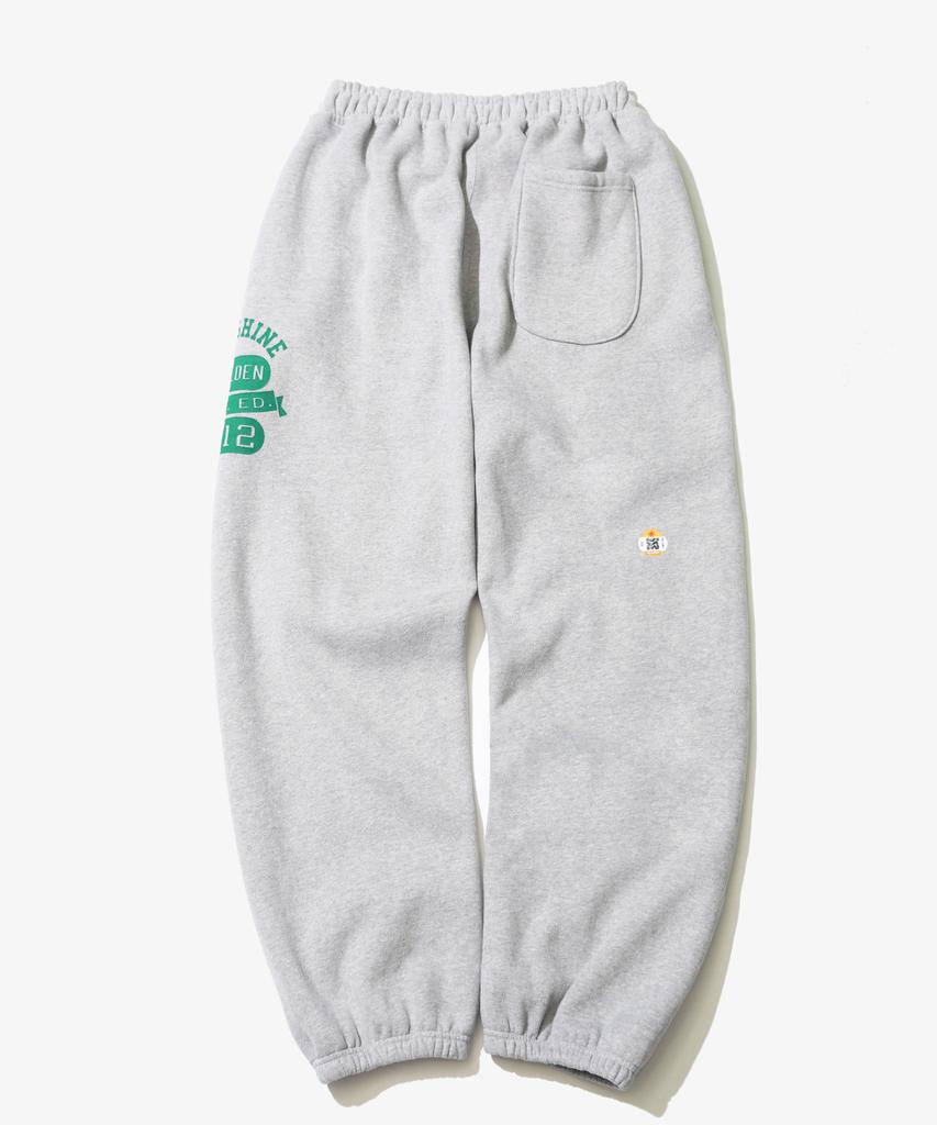 GOLDEN SUNSHINE Numbering Sweat Jogger Pants_Melange