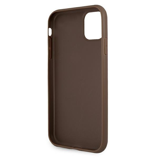 Guess Guhcn614Gdbr Iphone 11 / Xr 6,1Brązowy/Brown Hardcase 4G Stripe