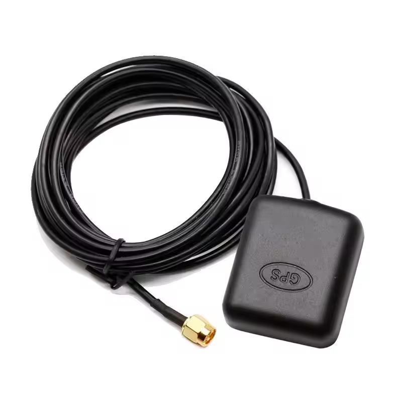 TOXU Mini Waterproof GPS GLONASS GNSS Car Antenna with 3m Cable High Gain 28dB for Vehicle Navigation and Tracking