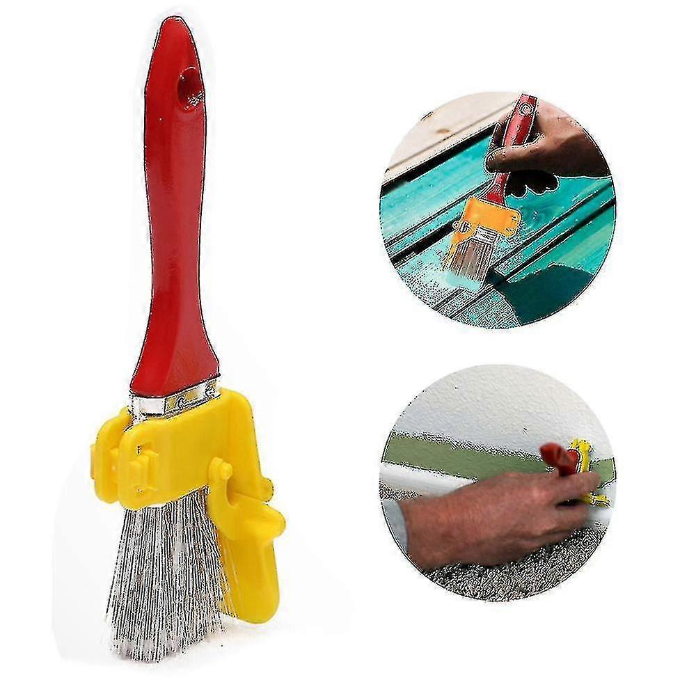 Variety Angle Paint Edger Tool Handheld Paint Roller Brush Kit Indoor Outdoor For Wall Ceiling - RIpj