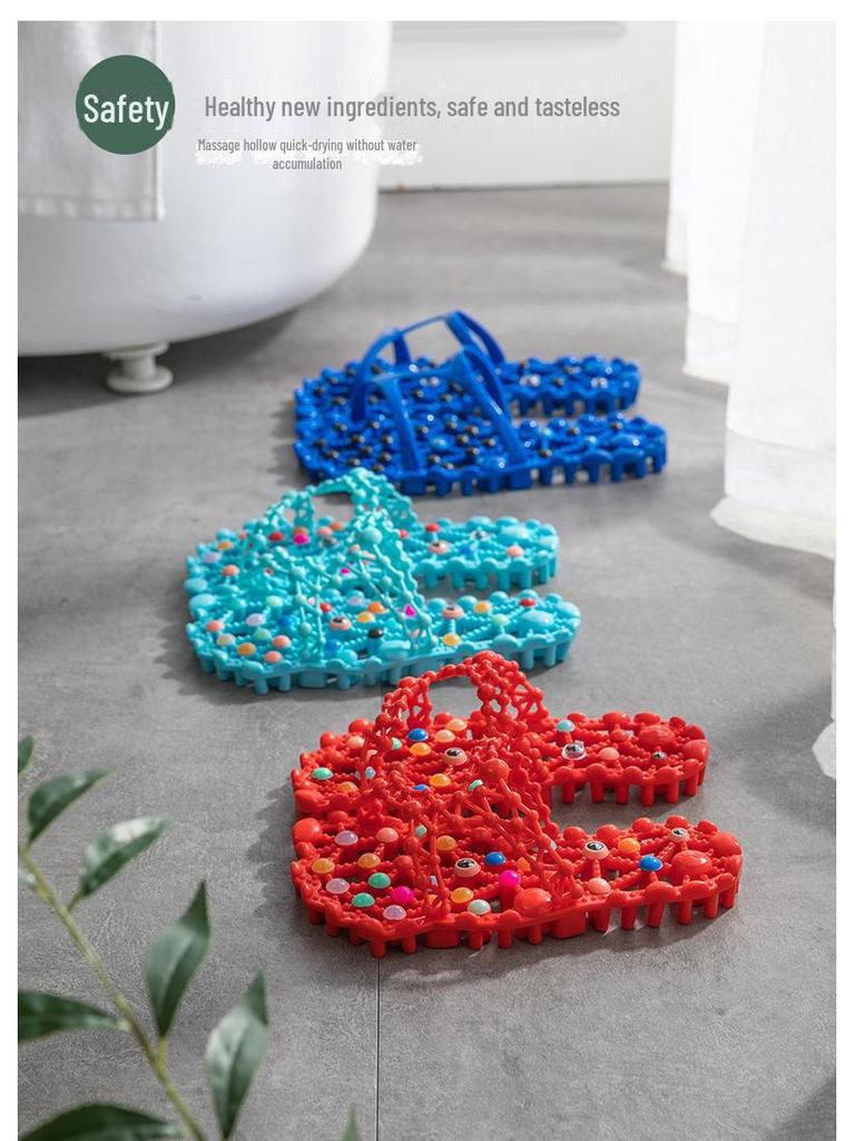 Papuci de masaj pentru femei de vară: Terapie pentru picioare, antiderapantă, uscare rapidă, utilizare în interior